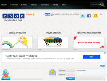 Tablet Screenshot of pagenepal.com